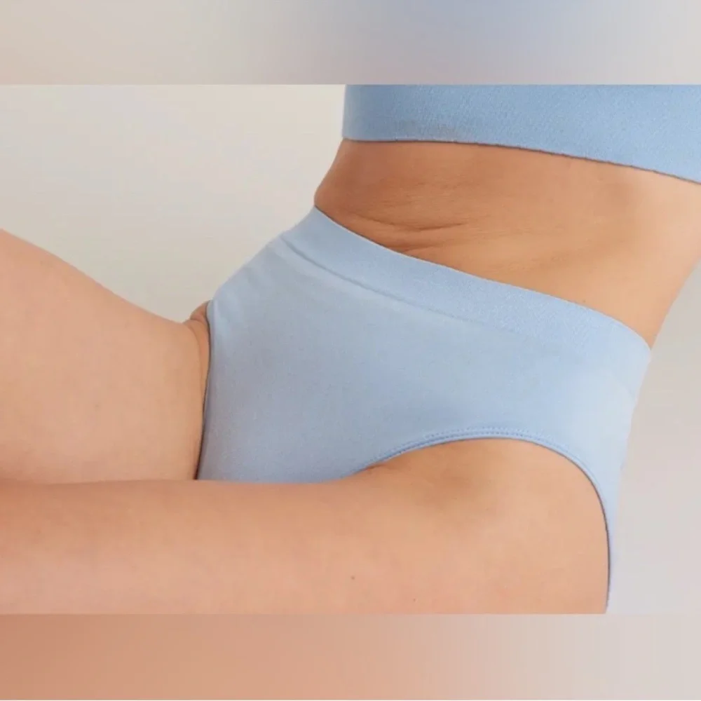 New Quince Smoothing Comfort High-Waisted Brief (6-Pack) French Blue Sz L